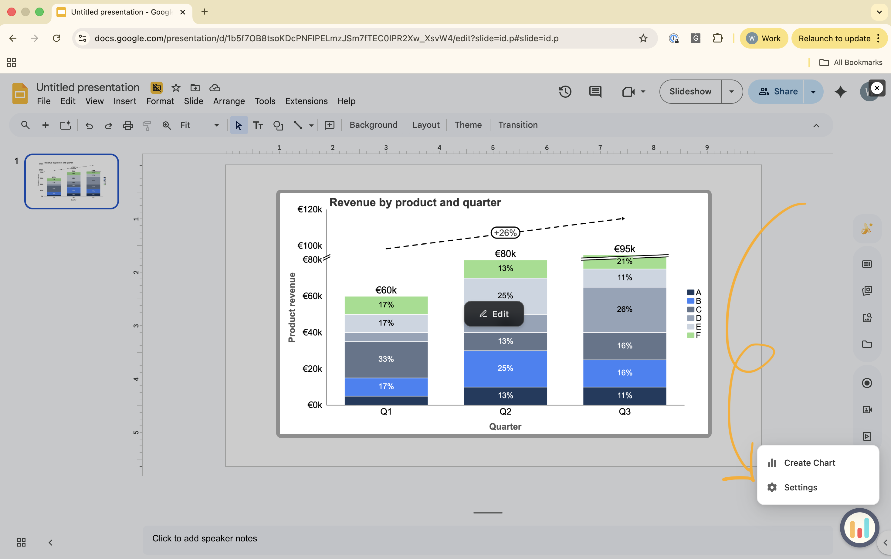 Chartbuddy sidebar with Settings tab selected